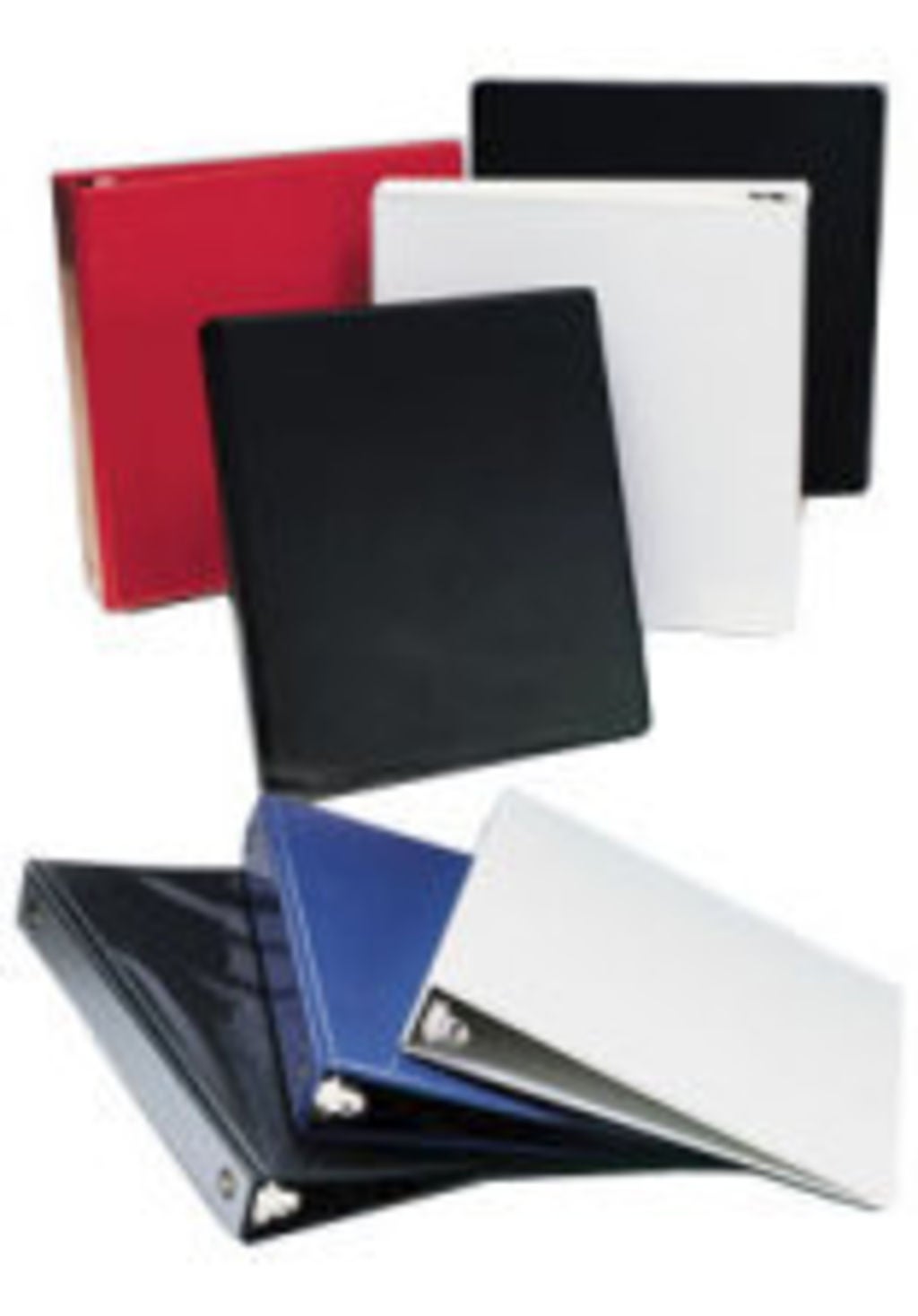 3RING BINDER WITH CLEAR OVERLAY 3 INCH BLUE