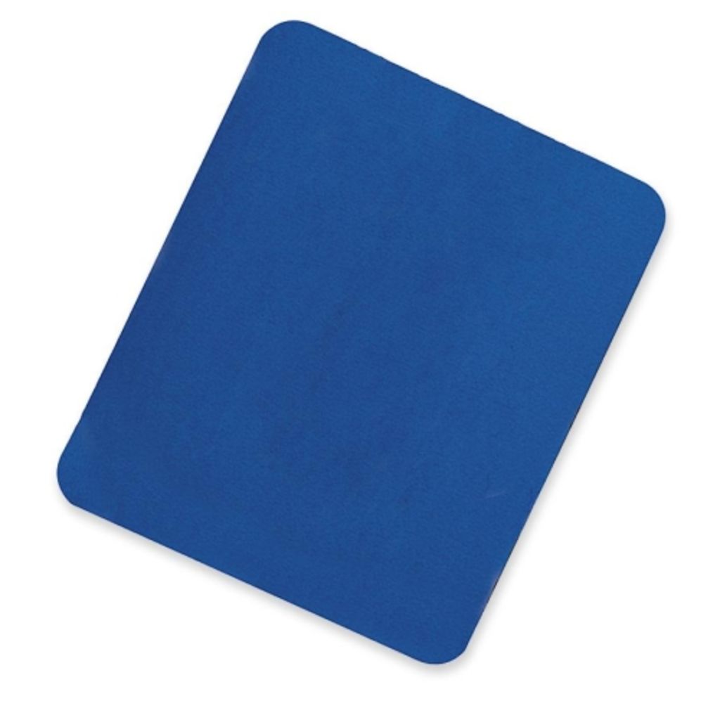 MOUSE PAD, BLUE, SPONGE RUBBER W/FABRIC