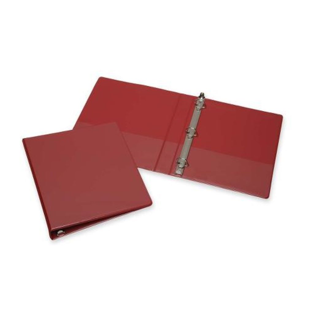ANGLED DRING VIEW BINDER, RED, CAPACITY 1 IN
