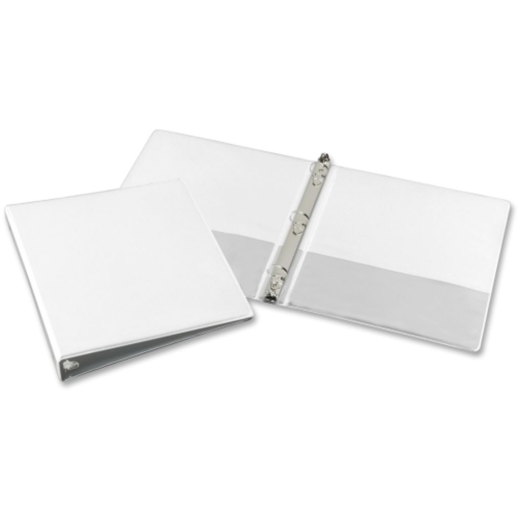 BINDER,LOOSELEAF,1 CAPACITY, 3 RING ,WHI