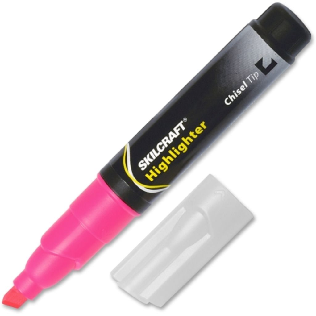 MARKER HIGHLIGHTER CHISELED PINK