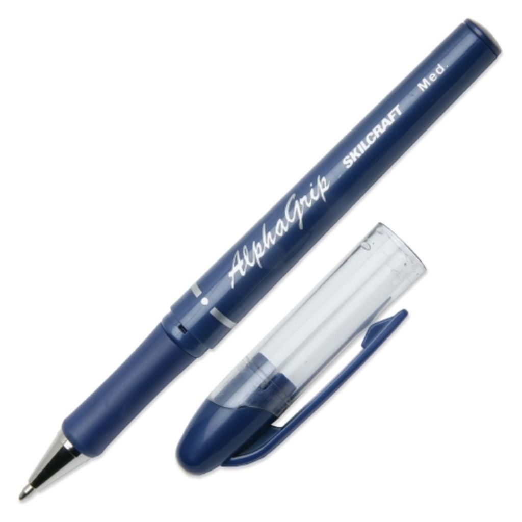 ALPHAGRIP BALL POINT PEN BLUE INK,MEDIUM POINT