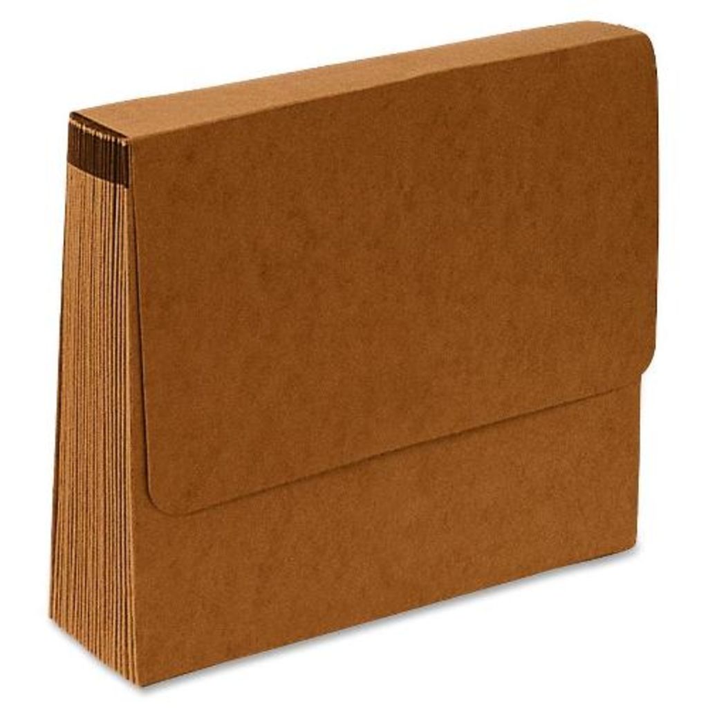 EXPANDING FILE W/CLOSING FLAP & BAND, 131, LETTER SIZE, BROWN