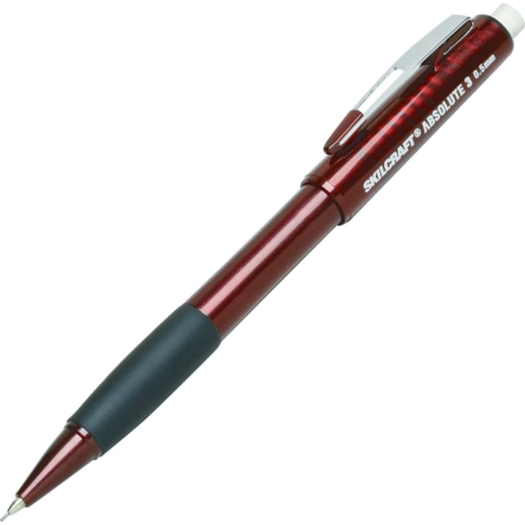 DUAL ACTION MECHANICAL PENCIL, CUSHION GRIP DUSTY ROSE BARREL, 0.5 MM, 6/BOX