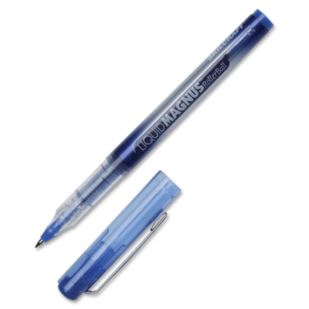 LIQUID MAGNUS? ROLLER BALL PEN BLUE INK,0.5MM MICRO POINT