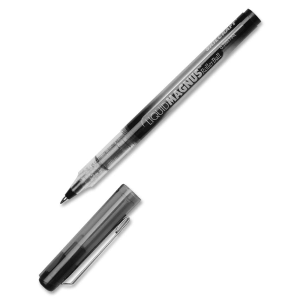 LIQUID MAGNUS? ROLLER BALL PEN BLACK INK,0.7MM MEDIUM POINT