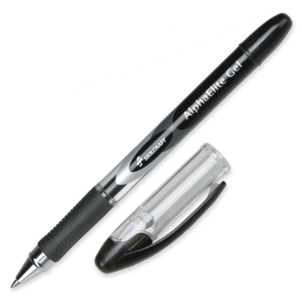 ALPHAELITE GEL INK PEN BLACK INK,0.7MM MEDIUM POINT