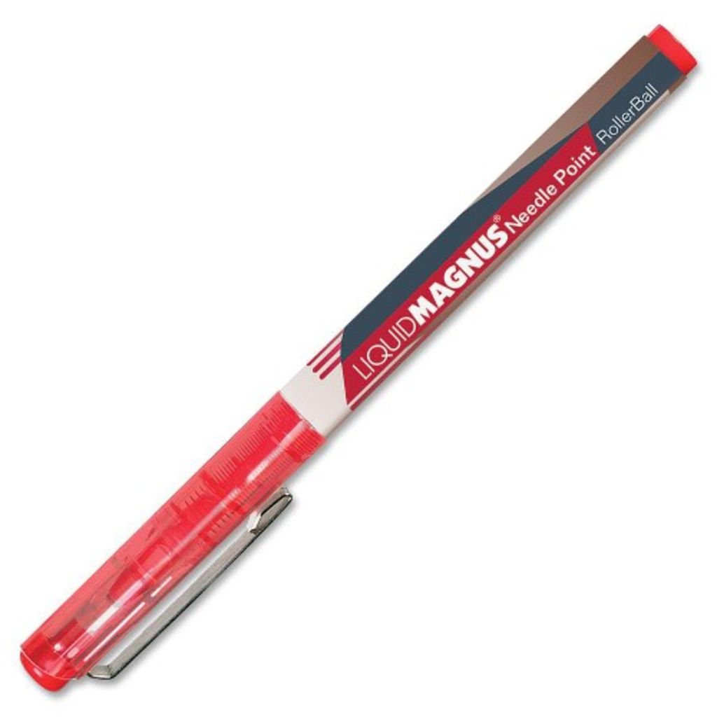 LIQUID MAGNUS? NEEDLE POINT PEN RED INK,0.5MM MICRO POINT