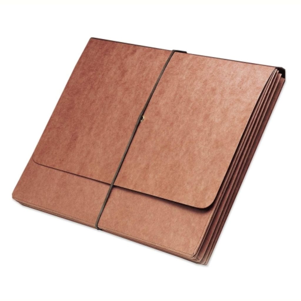 EXPANDING FILE WALLET WITH ELASTIC LOOP TIE RED