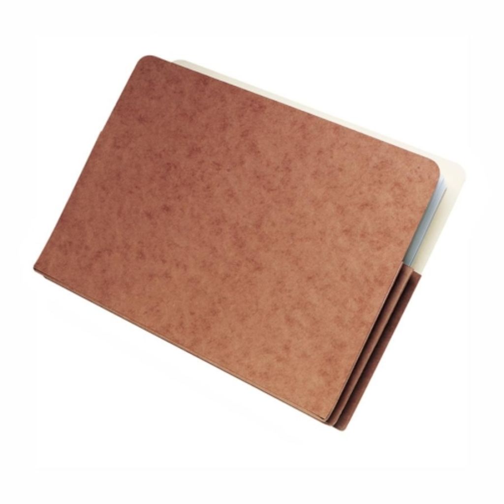 ACCORDION POCKET FOLDER, 13/4 INCHES, LEGAL SIZE, RED