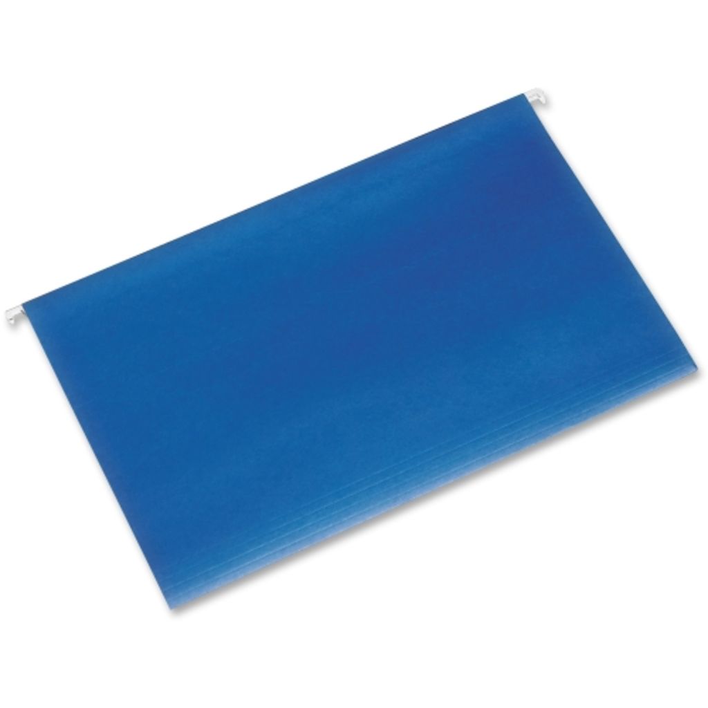 HANGING FILE FOLDER BLUE, LEGAL, 1/5 TABS, RECYCLED