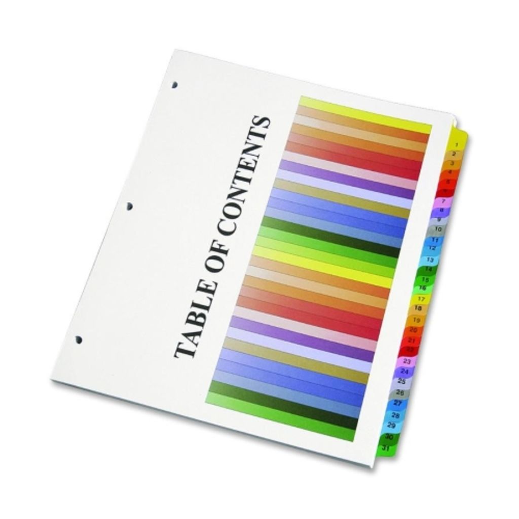 ONESTEP MULTIPLE INDEX SHEETS TABS 131, ASSORTED COLORS