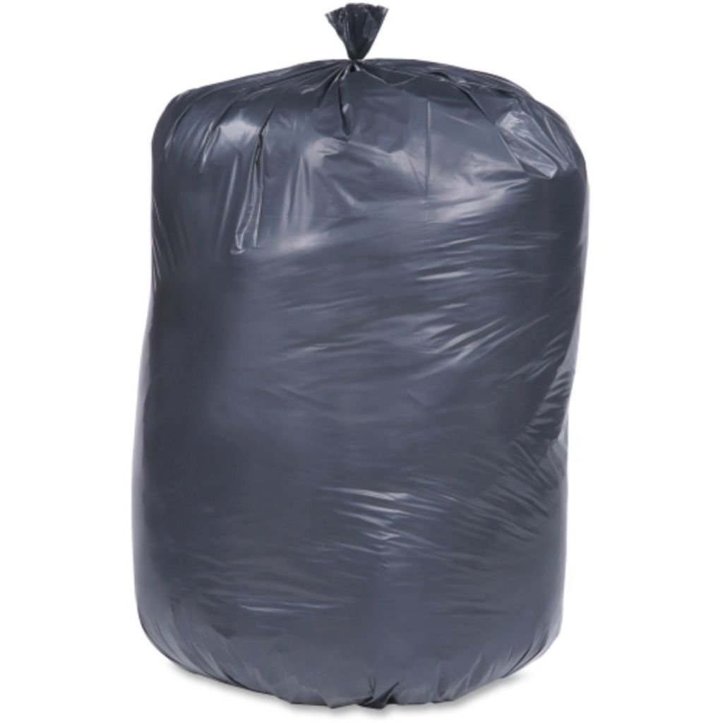 TOTAL RECYCLED CONTENT BAGS BLACK/BROWN, LOADS UP TO 75 LBS, 100 PER BOX,36 X 58