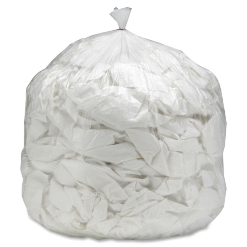 CORELESS ROLL CAN LINERS SOFT REFUSE HIGH DENSITY NATURAL, LOADS UP TO 45 LB