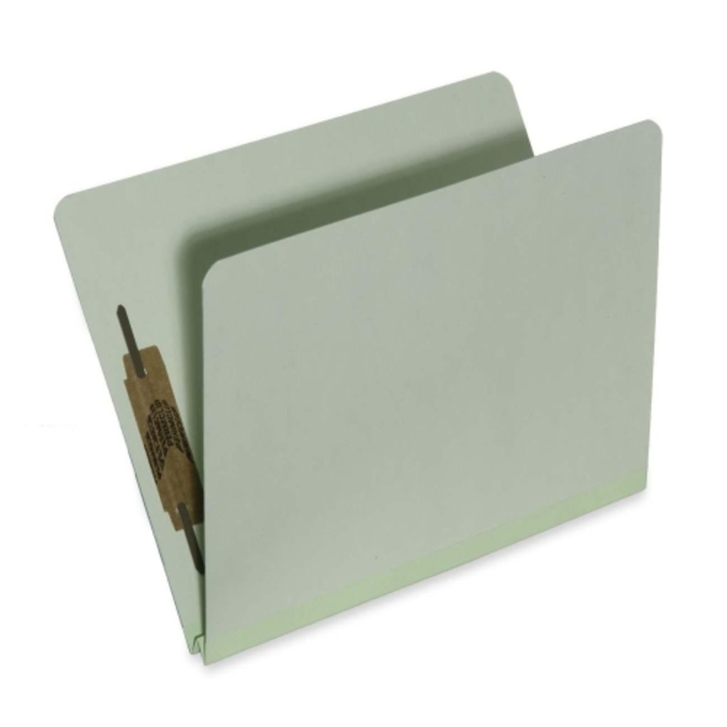 FILE FOLDER LIGHT GREEN PRESSBOARD LIGHT GREEN, LETTER,FULL TOP TAB, TWO 1 IN