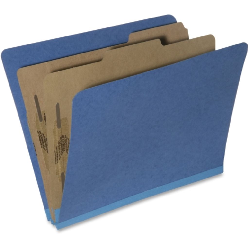 TOP TAB CLASSIFICATION FOLDERS ROYAL BLUE