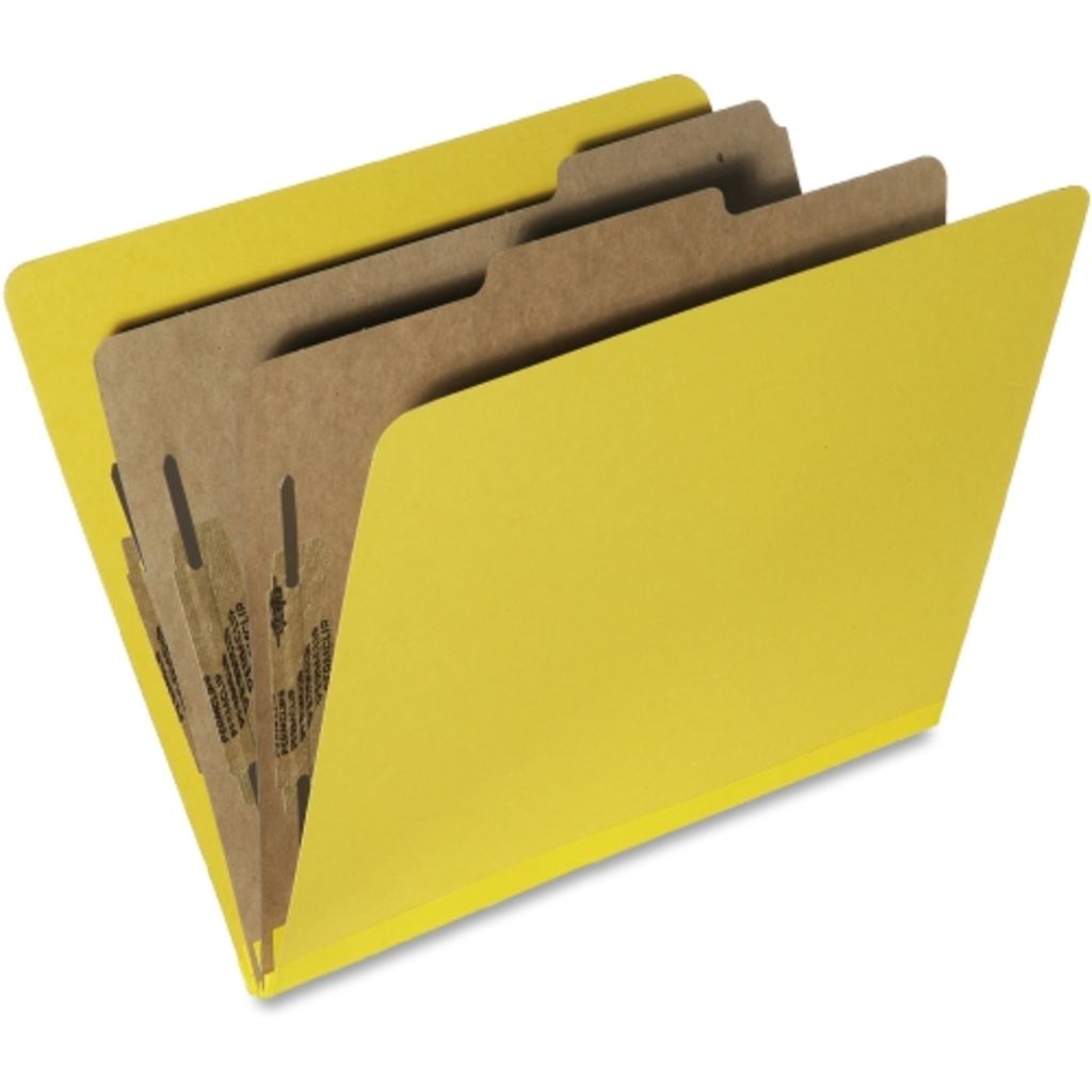 TOP TAB CLASSIFICATION FOLDERS YELLOW
