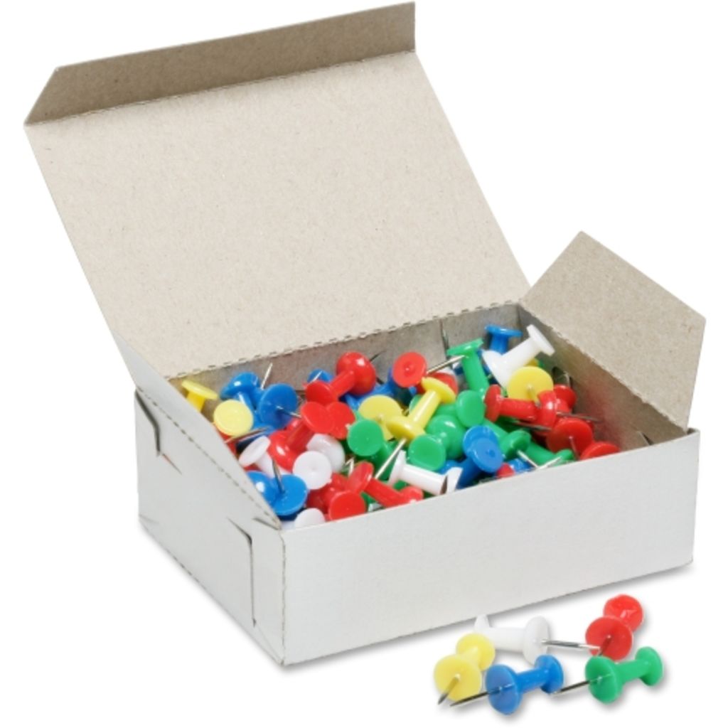 PUSH PINS ASSORTED 20/BX