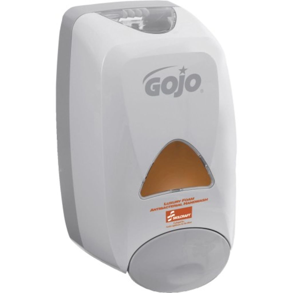 SKILCRAFT GOJO FMX12 Foam Soap DispenserFor use with the following: GOJO Skilcraft Luxury Foam Antibacterial Handwash NSN 8520015562576 and GOJO Skilcraft Green Certified Foam Hand Cleaner NSN 8520015562577.