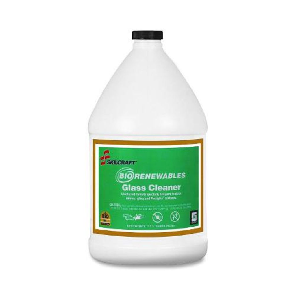 BioRenewables Glass Cleaner is designed to clean and polish a variety of surface types. Blue 1Gallon Glass Cleaner