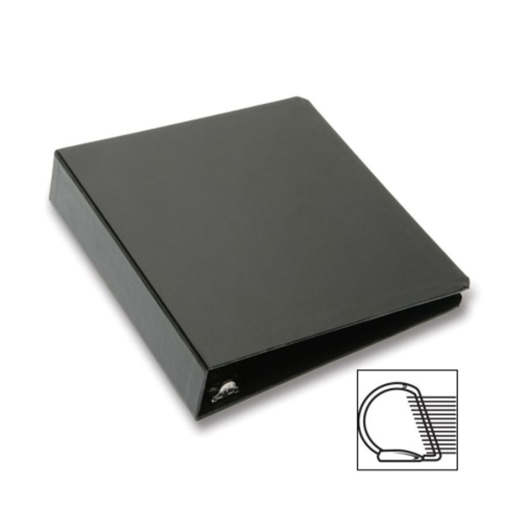 BINDER, DRING,100% RECYCLED,1,BLACK