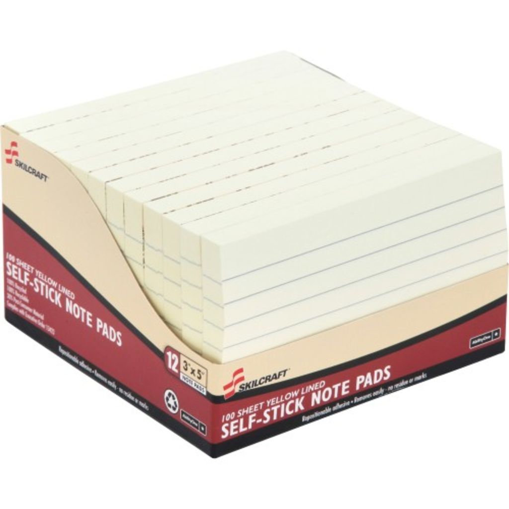 POST IT LINED YELLOW 3X5