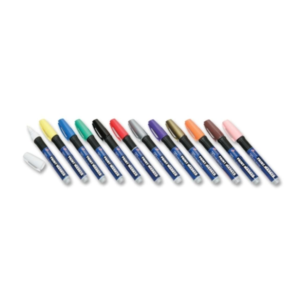 MARKER, OIL BASED PAINT MEDIUM ASSORTED 12 SET