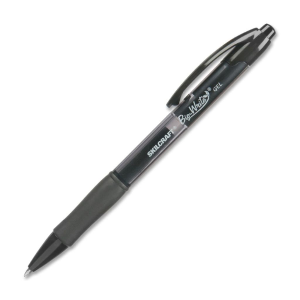 PEN, GEL, RETRACTABLE, BIOWRITE, 0.7 MM, BLACK