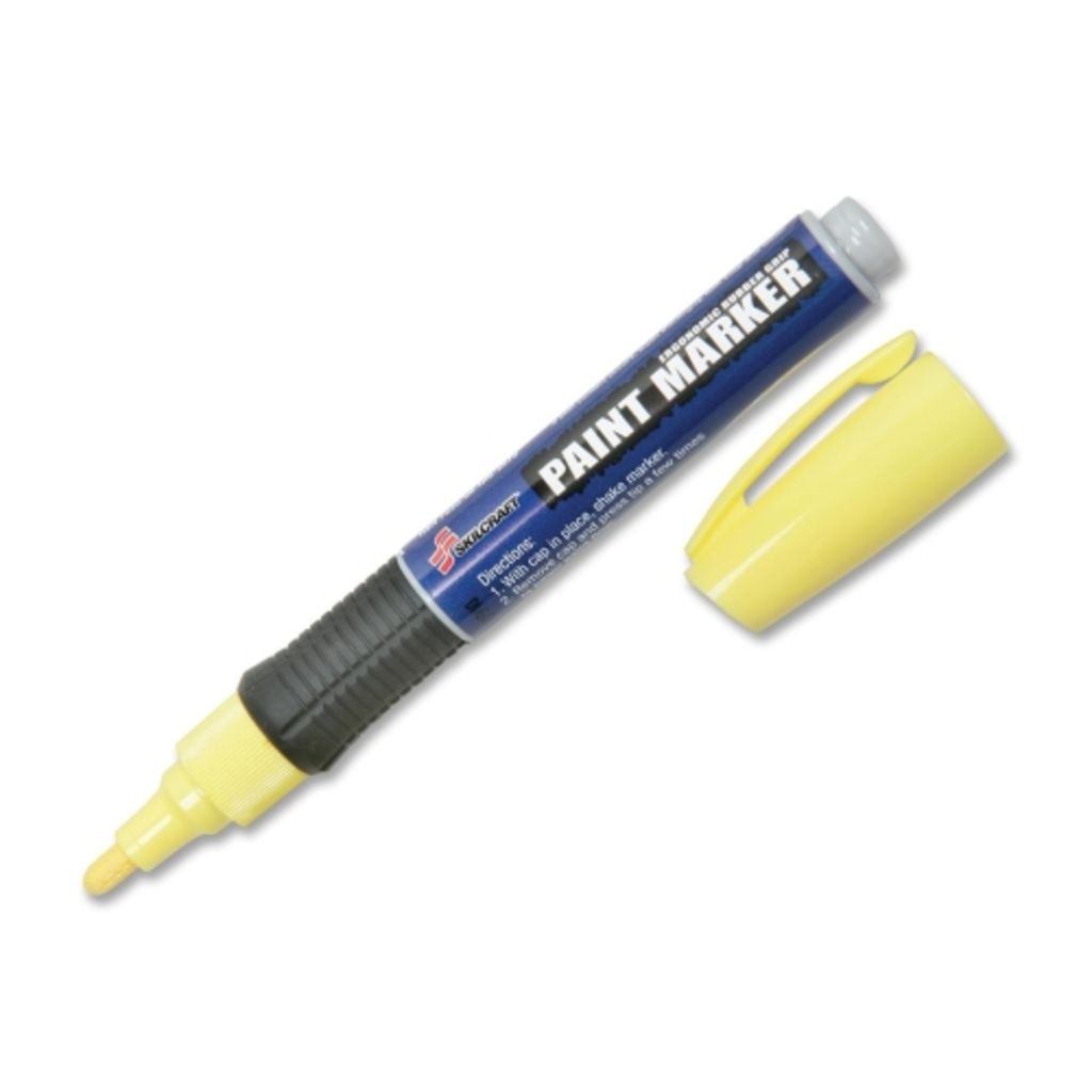 MARKERS, PAINT, MED PT, OIL BASED, YELLOW 6/PG