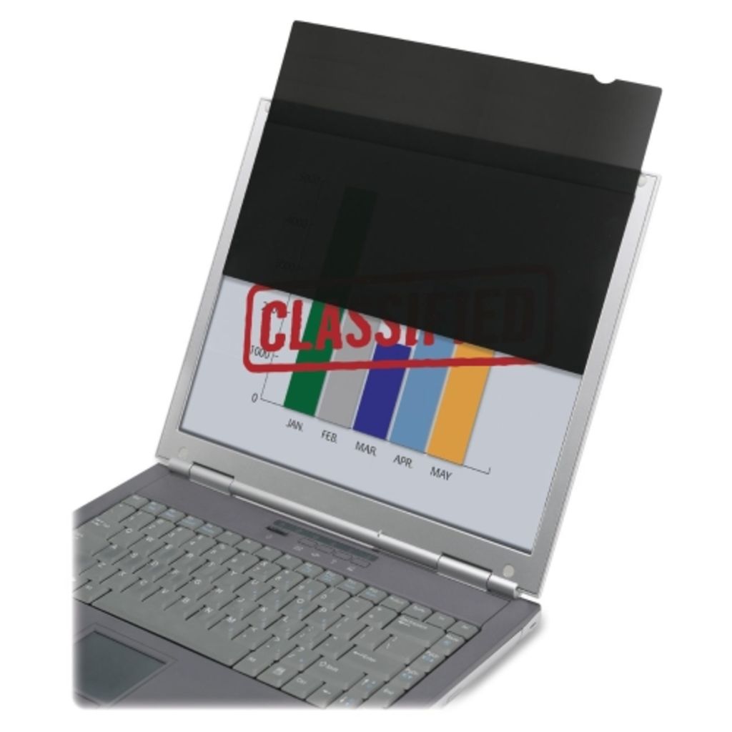 Fits 15.6 widescreen monitors; 16:9 aspect ratioOnly persons directly in front of monitor to view screen imageViewable area: 14 Diagonal x 123/16 Horizontal x 67/8 VerticalMade using quality 3M materialsEasytoremove and attach frameless 