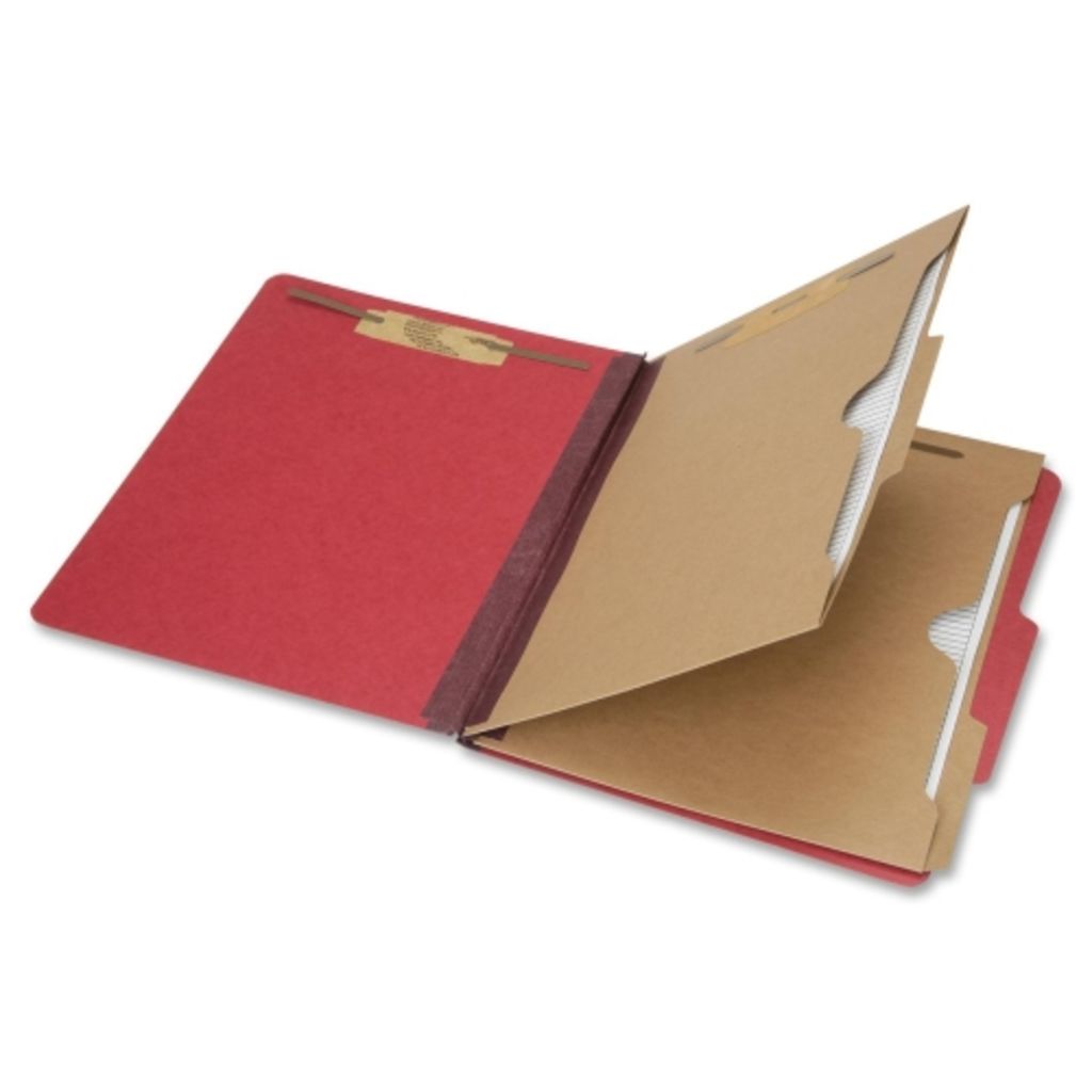 POCKET FOLDER, CLASSIFICATION, LETTER SIZE, DARK RED BX OF 10 FOLDERS