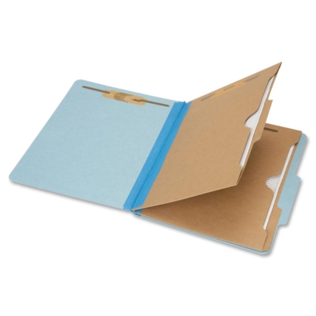 POCKET FOLDER, CLASSIFICATION, LETTER SIZE, LIGHT BLUE BX OF 10 FOLDERS