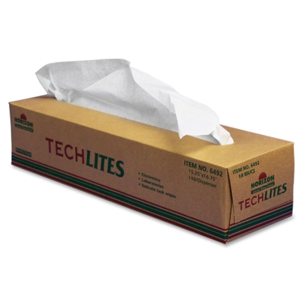 Cleans delicate instruments and lenses in medical, research, electronics and lab areas. Great for scientific cleaning applications requiring low lint, soft tissue for task wiping and cleaning with low abrasion. White 15 x 163/4 LowLint