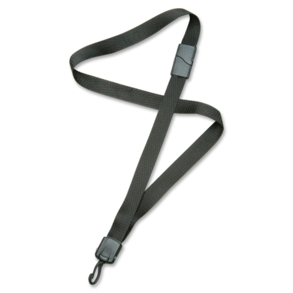 NECK LANYARD, STRAP STYLE, SWIVEL HOOK, BLACK, 36 X .75
