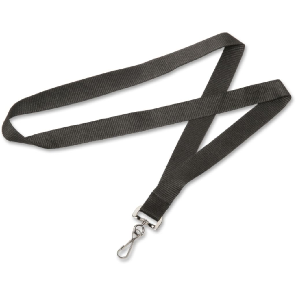 LANYARD STRAP J HOOK BLACK