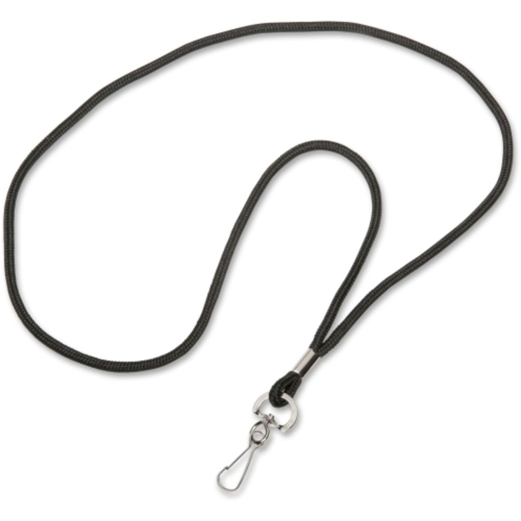 LANYARD CORD J HOOK BLACK