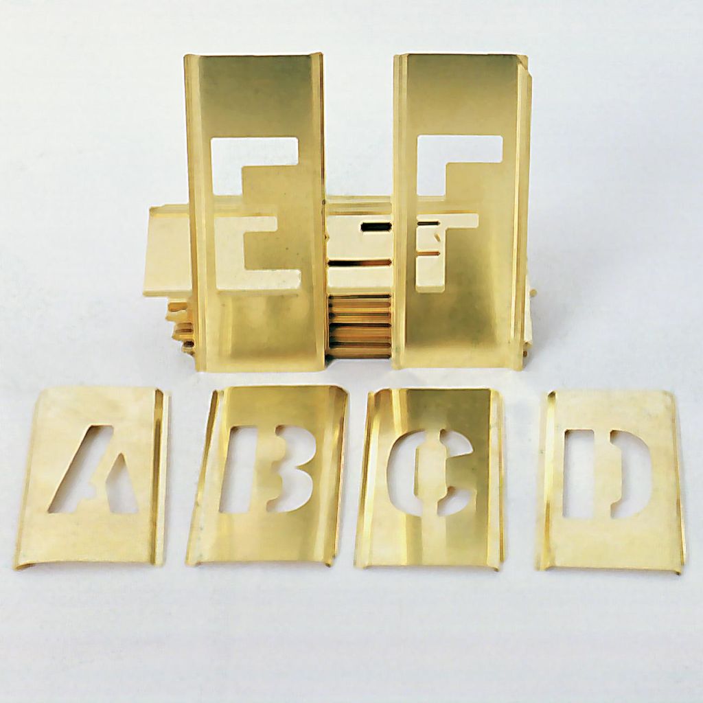 BRASS STENCIL SET 4