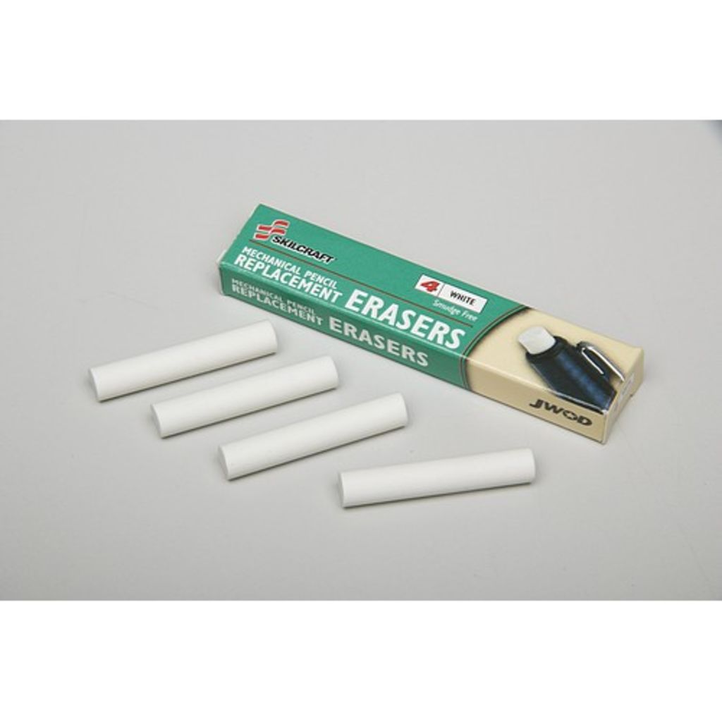 REFILL, ERASER, MECHANICAL PENCIL, LONG VINYL, WHITE