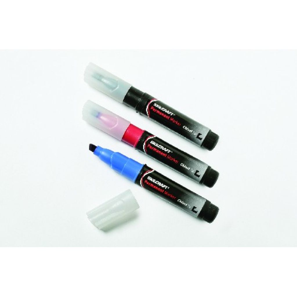 MARKER SET, TUBE TYPE, CHISEL TIP, 3 COLORS
