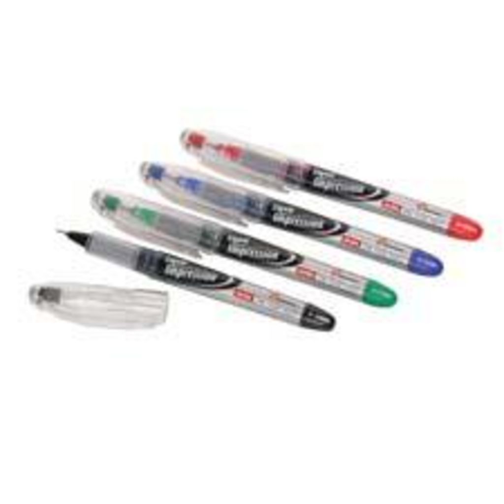 LIQUID IMPRESSION MARKER MEDIUM POINT, BLACK INK, 12 PACK