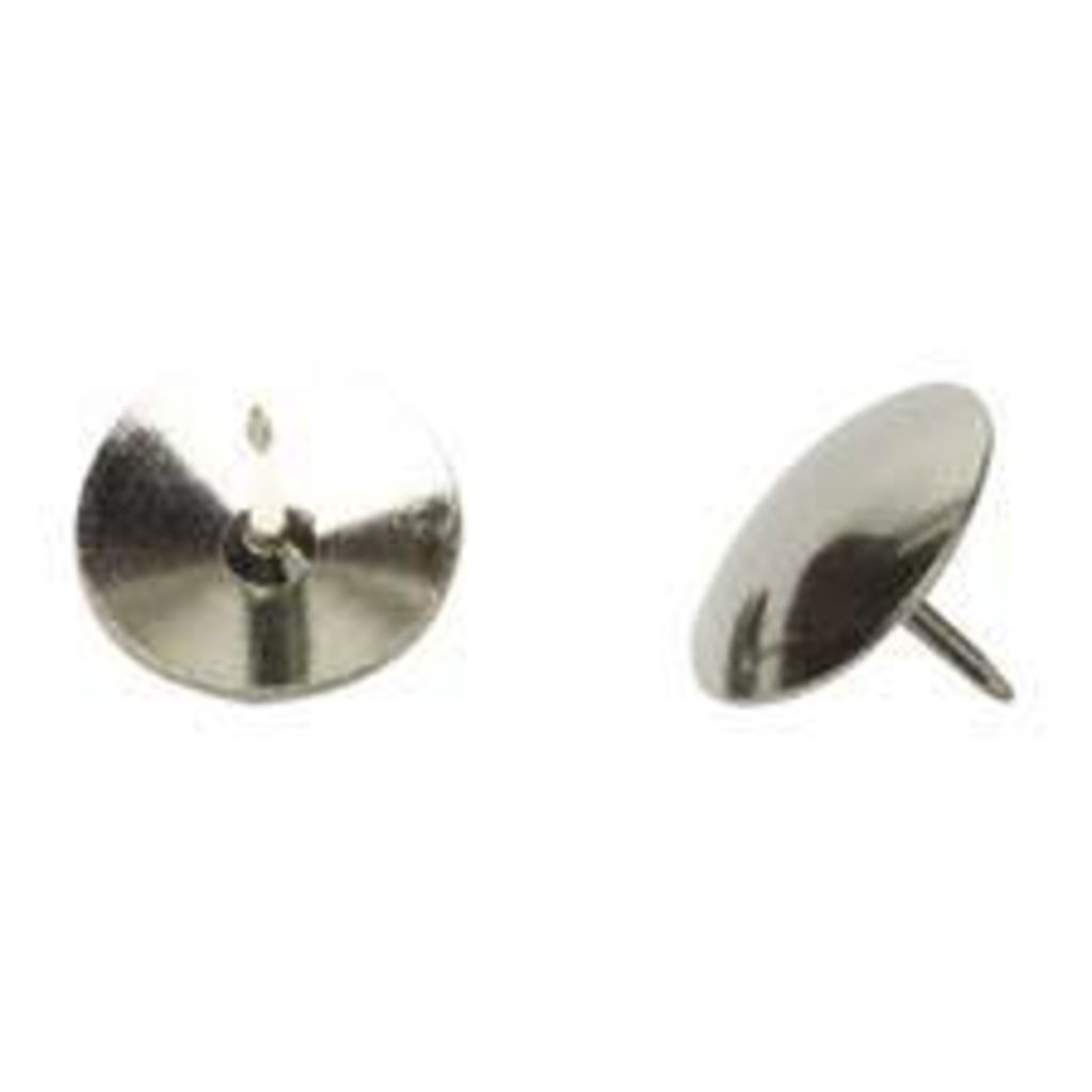 Solid head thumbtacks. Silver 1/2