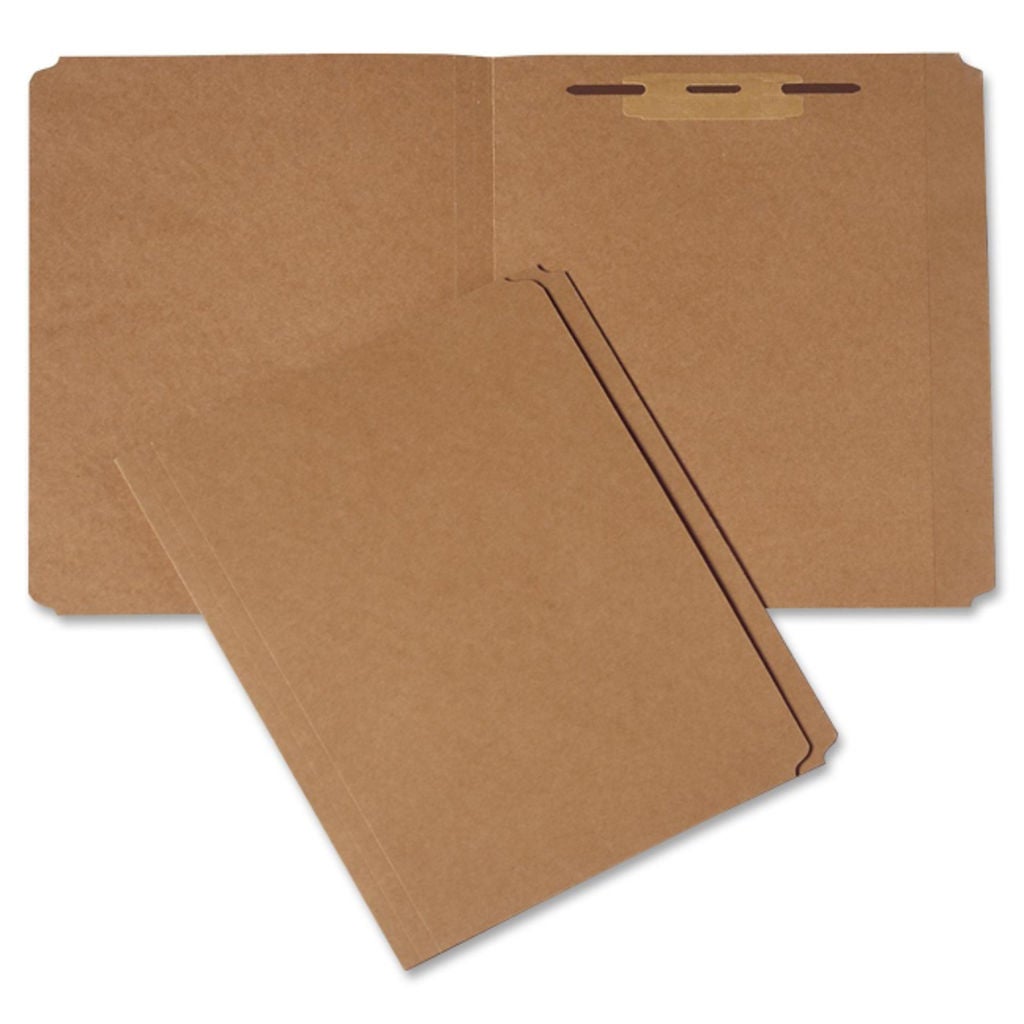 FILE FOLDER LEGAL, STRAIGHT CUT WITH 1 1/2 FASTENER, KRAFT BROWN