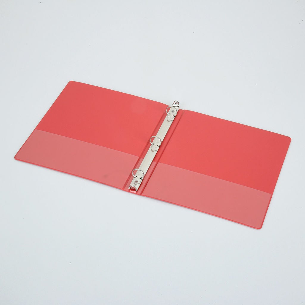 3RING BINDER NO OVERLAY 1 INCH RED