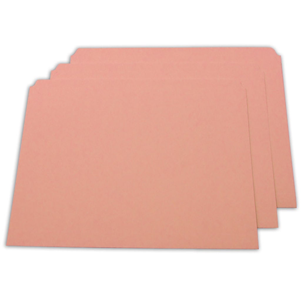 FILE FOLDER HEAVY DUTY LETTER STRAIGHT CUT PINK