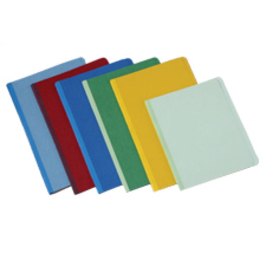 CLASSIFICATION FOLDERS, LEGAL SIZE, FOUR PART, DEEP RED, 10 COUNT