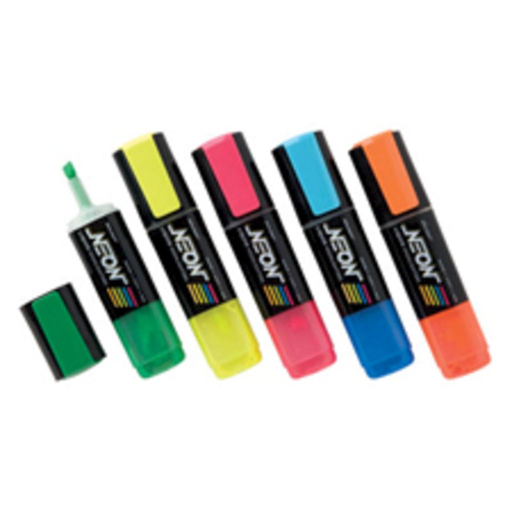 NEON LIQUID INK HIGHLIGHTER, YELLOW, CHISEL TIP, 12 CT.