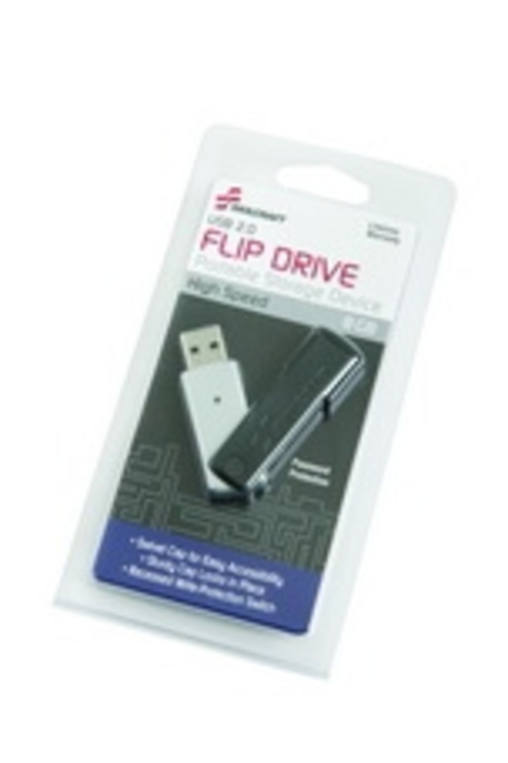 USB FLIP DRIVE, 8GB WATER RESISTANT