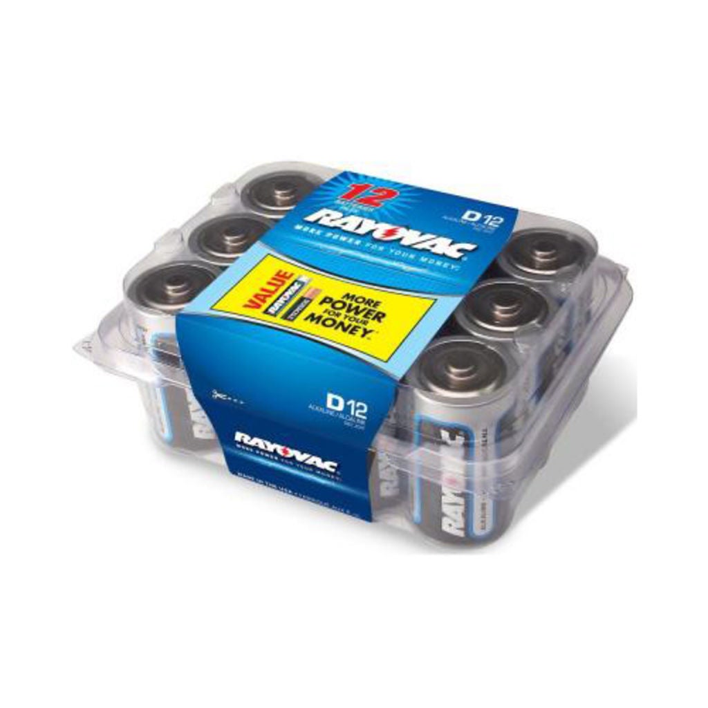 D ALK BATTERY RAYOVAC 12 PK