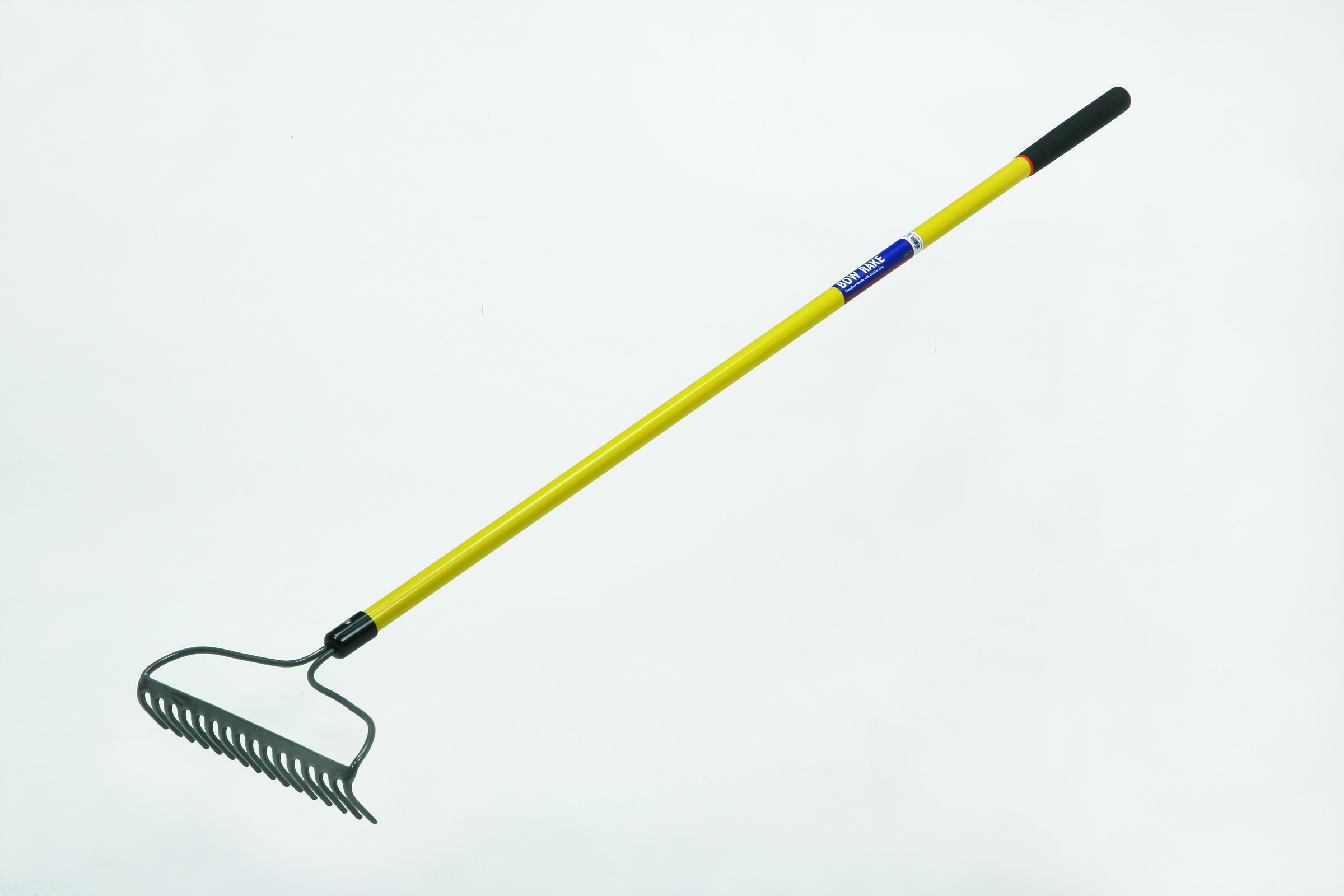 Bow Rake  Steel Head  16 Tines 57 Yellow Bow