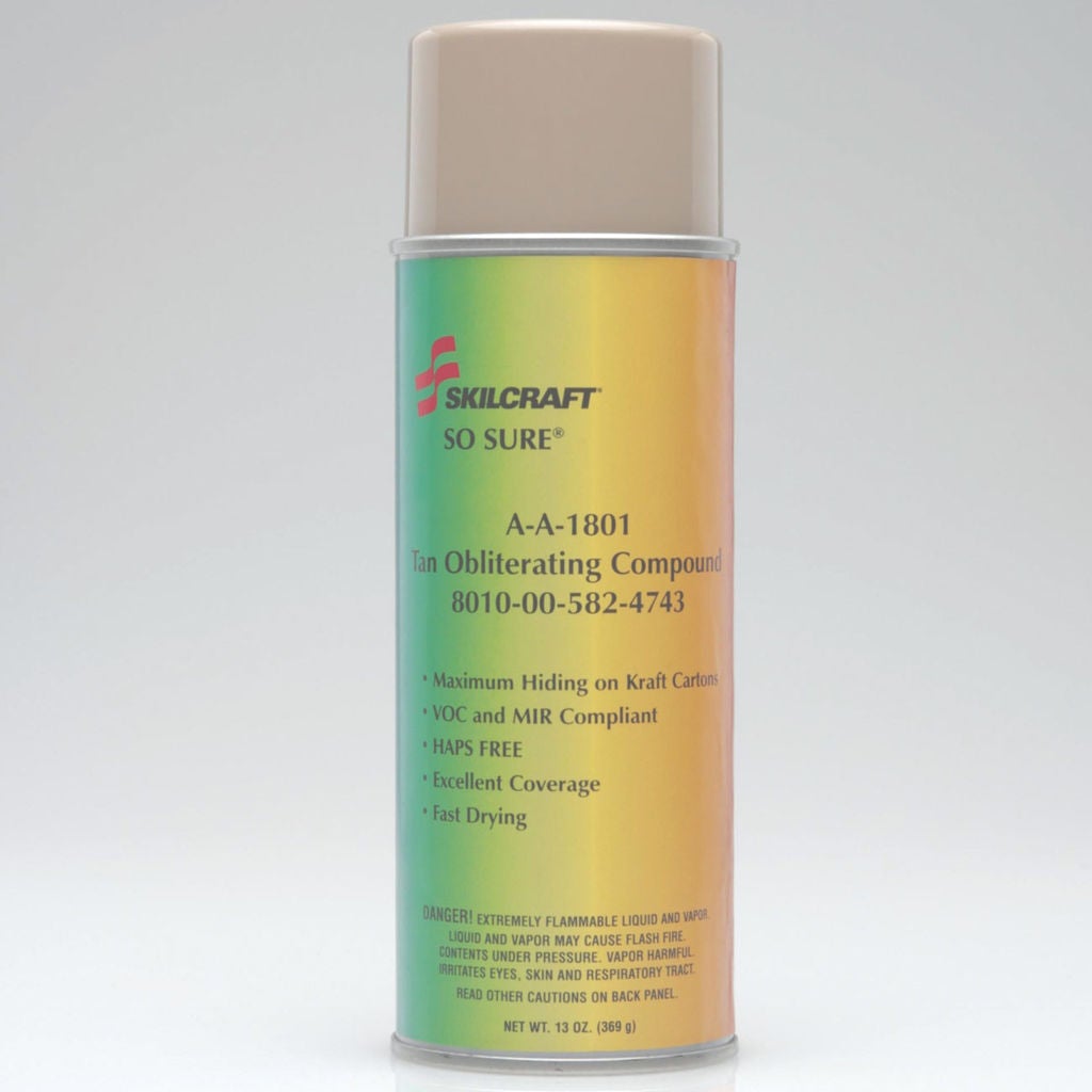 Please follow installation guidelines when ordering hazardous materialsSo Sure Paint 1801 Tan13 oz  1  BrownPT